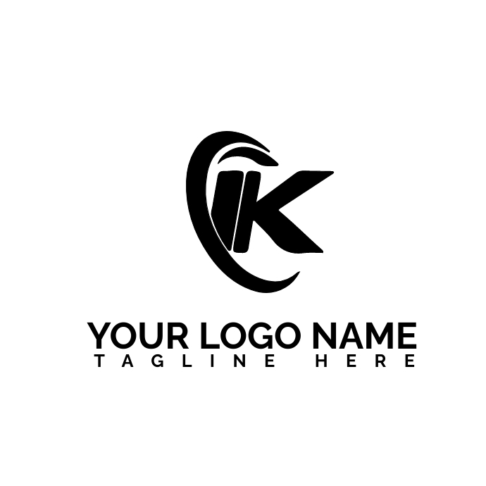 IK logo design| Company logo template